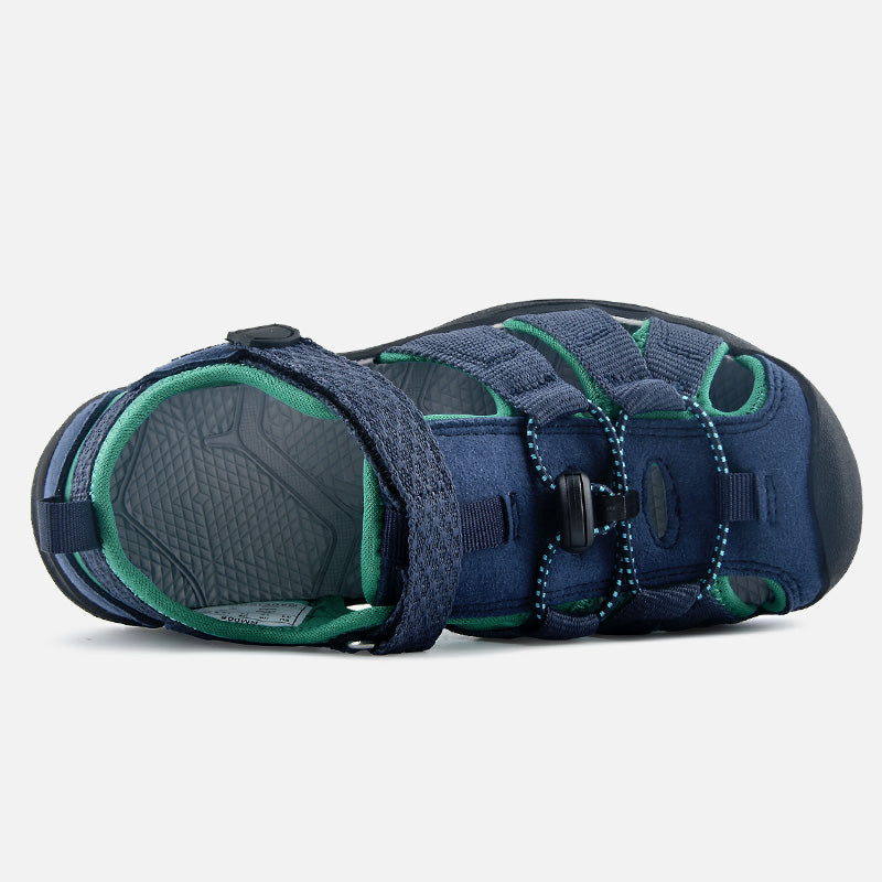 riemot Kids Breathable Closed Toe Sport Sandal Navy Summer Beach Walking Shoes - Knixmax