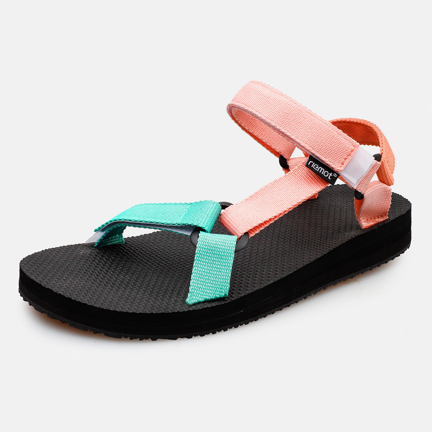 riemot Walking Sandals for Women Pink Green Ladies Casual Summer Shoes