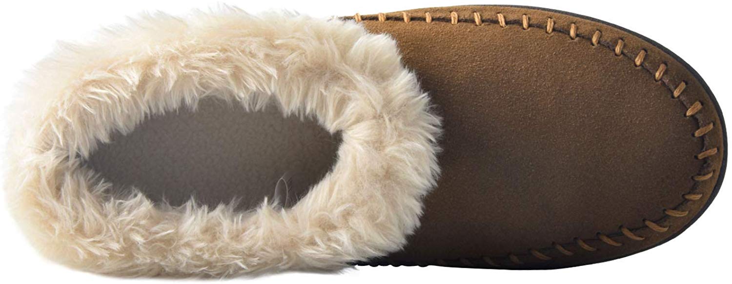 riemot Women Fuzzy Slippers, Warm Indoor Shoes, Anti Skid Comfy House Slippers - Knixmax