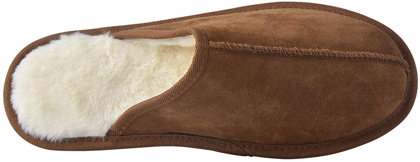 riemot Comfy Furry House Slippers for Men, Brown - Knixmax