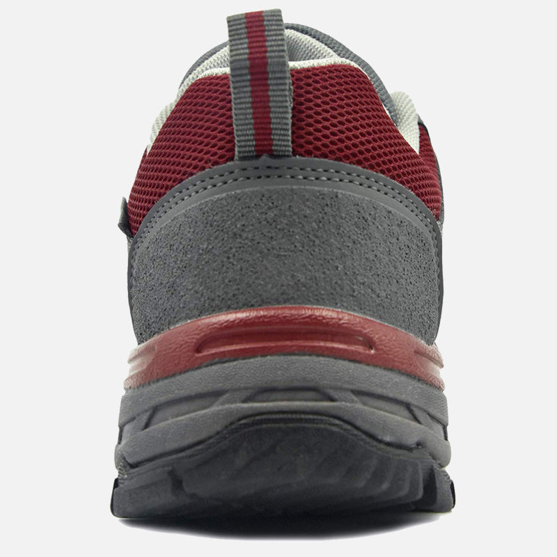 Knixmax Women Grey Red Lightweight Running Trainers