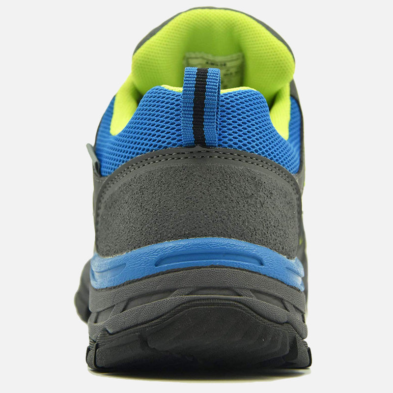 Knixmax Women's Waterproof Hiking Shoes Grey Blue Lightweight Running Trainers - Knixmax