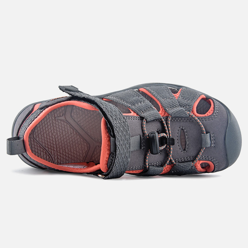 riemot Kids Breathable Closed Toe Sport Sandal Coral Summer Beach Walking Shoes - Knixmax