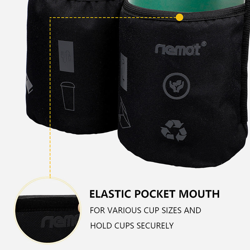 riemot Luggage Travel Cup iPad Tablet Holder - Gifts for Flight Attendants Travelers Accessories Black