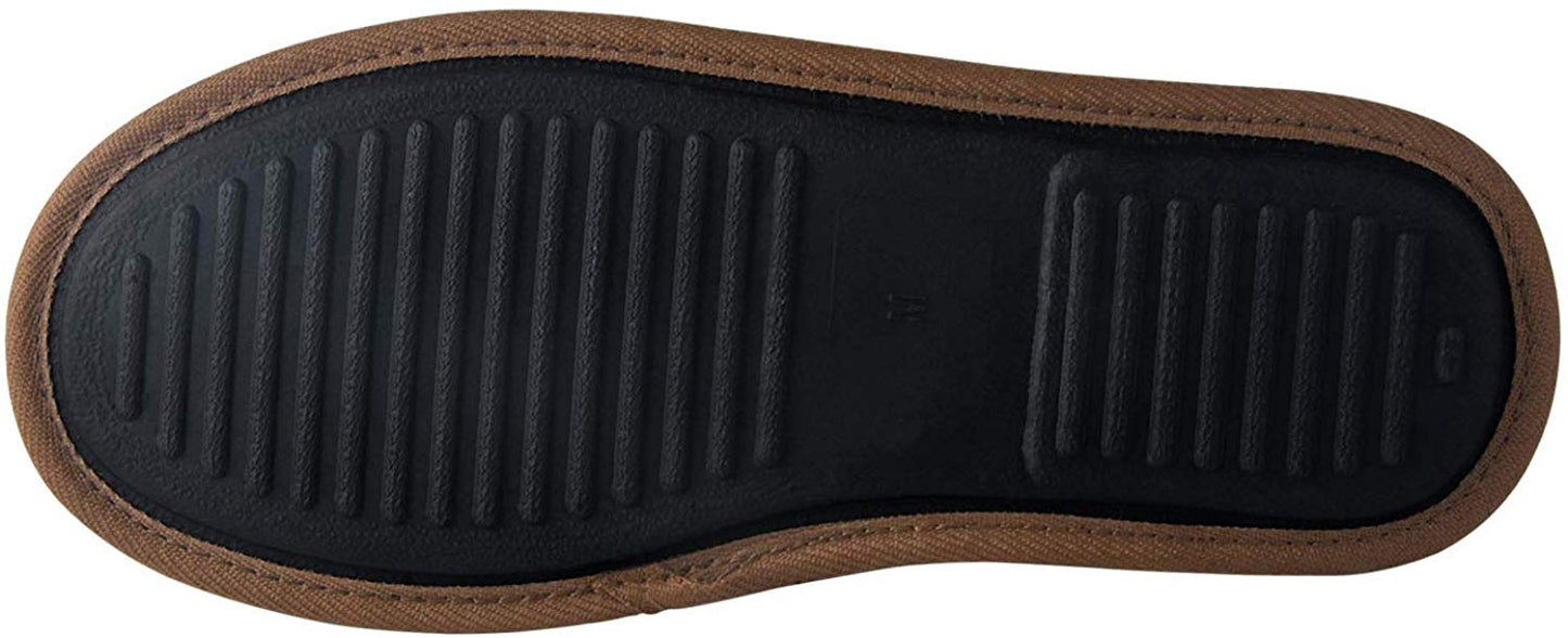 riemot Comfy Furry House Slippers for Men, Brown - Knixmax