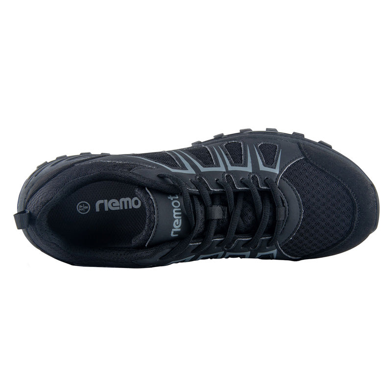 riemot Women's Hiking Shoes, Black, Lightweight Trail Running Shoes, Athletic Outdoor Trainers - Knixmax