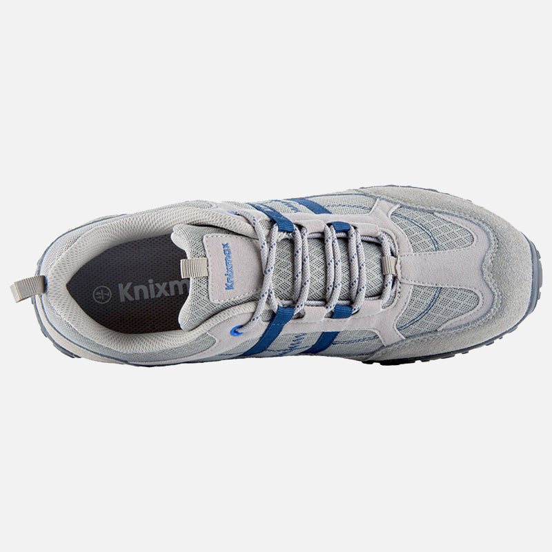 Knixmax Men's Hiking Trainers, Light Grey, Lightweight Approach Shoes, Sports Trainers - Knixmax