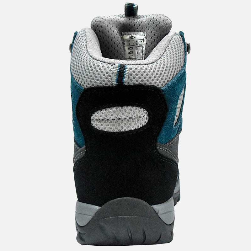 riemot Walking Boots for Women Blue Fully Waterproof High Rise Hiking Shoes - Knixmax