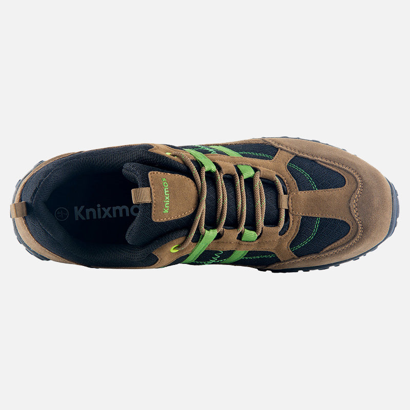 Knixmax Men's Hiking Trainers, Brown, Lightweight Approach Shoes, Sports Trainers - Knixmax