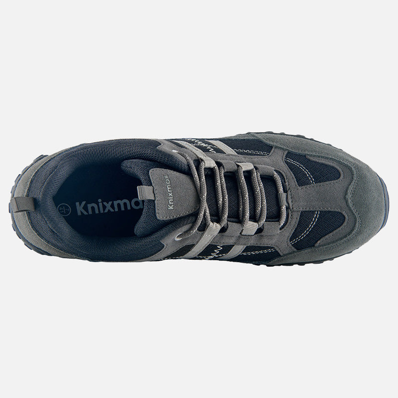 Knixmax Men's Hiking Trainers, Dark Grey, Lightweight Approach Shoes, Sports Trainers - Knixmax