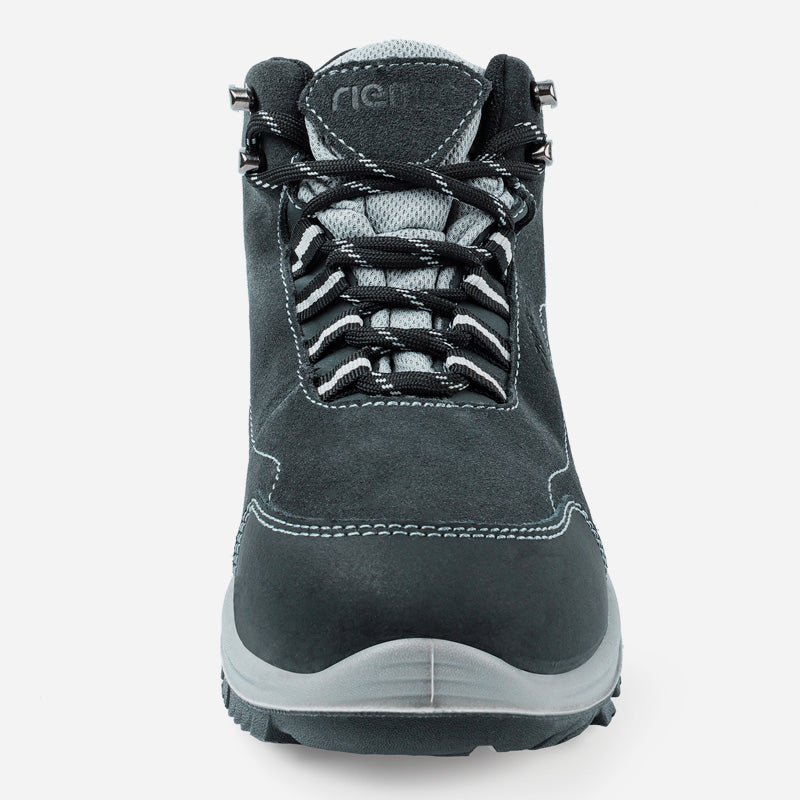 riemot Waterproof Women's Hiking Shoes Grey Lightweight Outdoor Boots for Camping