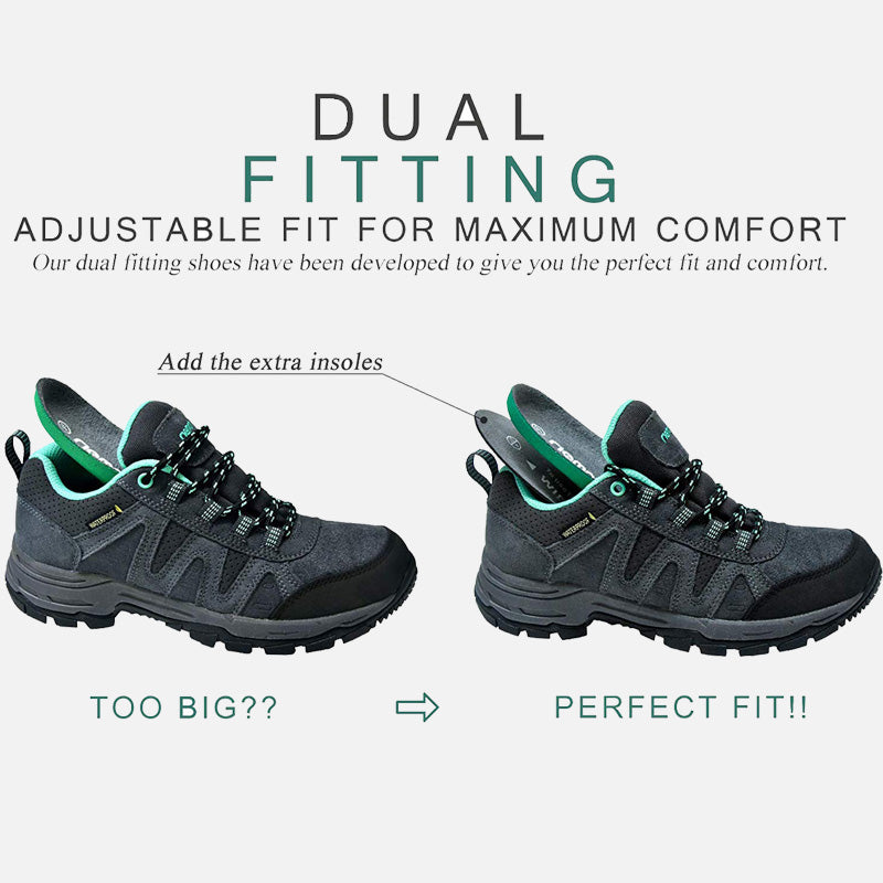 Riemot Women's Grey Green Lightweight Running Trainers