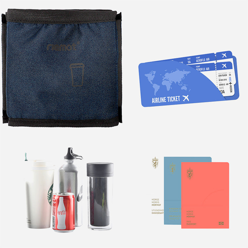 riemot Luggage Travel Cup Holder Perfect Gifts for Frequent Travelers(Navy)