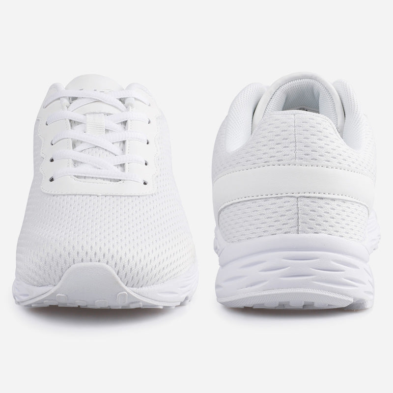 Knixmax Extra Wide Lightweight Men's Running Shoes for Flatfoot White