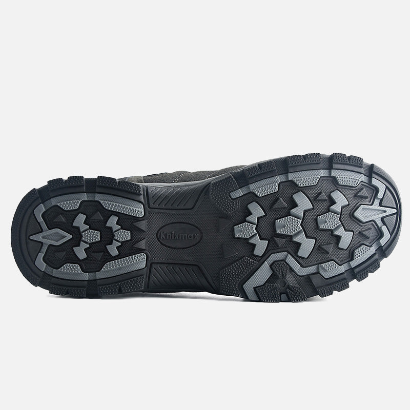 Knixmax Men's Trekking Hiking Shoes, Grey, Low Rise Waterproof Walking Shoes, Outdoor Sport Trainers - Knixmax