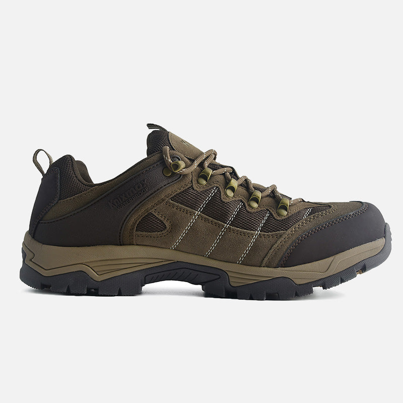 Knixmax Men's Trekking Hiking Shoes, Brown, Low Rise Waterproof Walking Shoes, Outdoor Sport Trainers - Knixmax