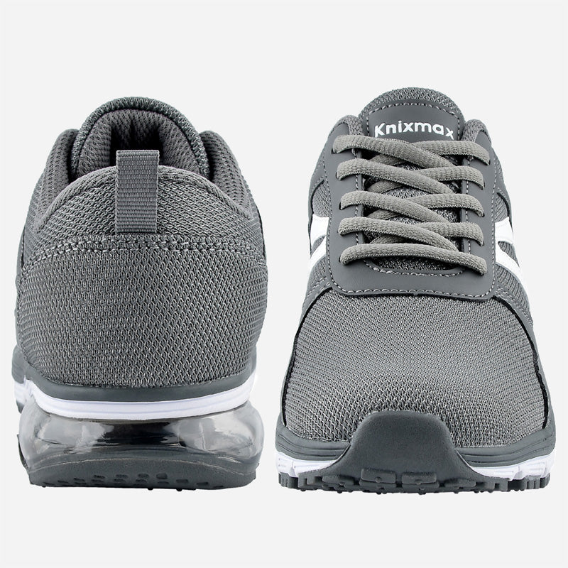 Knixmax Women's Running Trainers, Grey, Lightweight Gym Fitness Air Sports Shoes