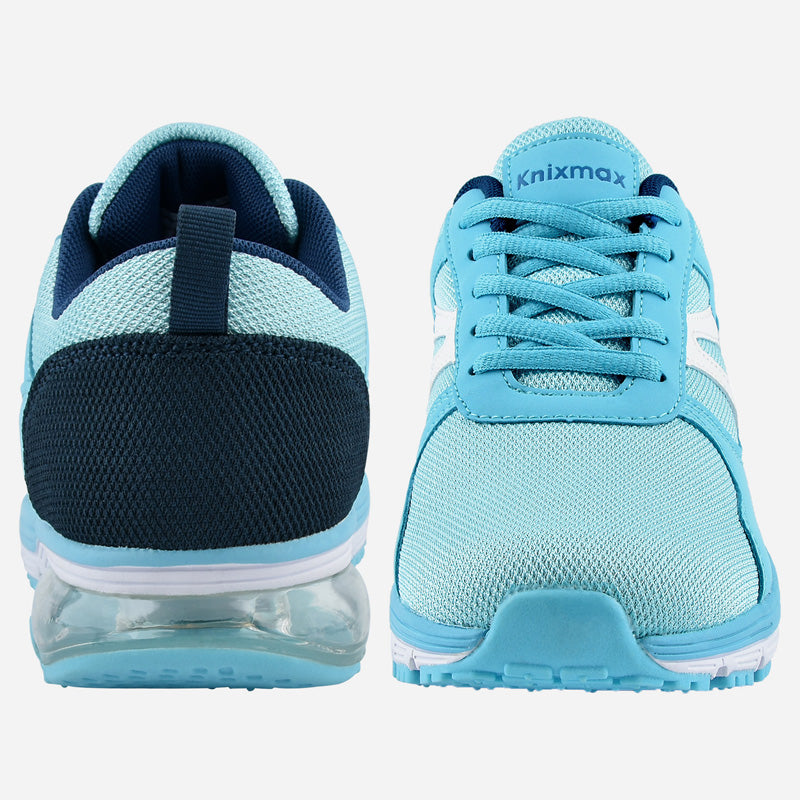 Knixmax Women's Running Trainers, Light Blue, Lightweight Gym Fitness Air Sports Shoes