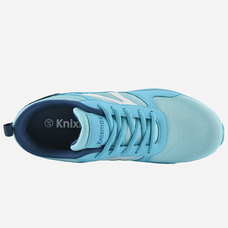 Knixmax Women's Running Trainers, Light Blue, Lightweight Gym Fitness Air Sports Shoes