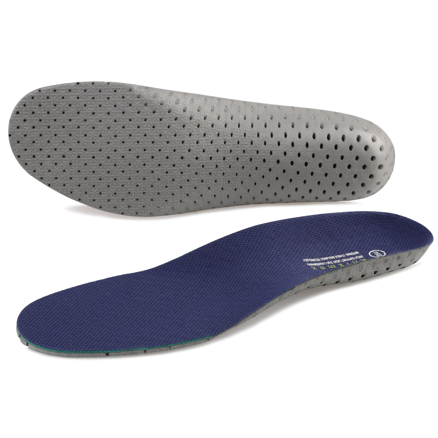 Knixmax Sports Insoles Navy Arch Support Full Length Orthotic Inserts for Men Women