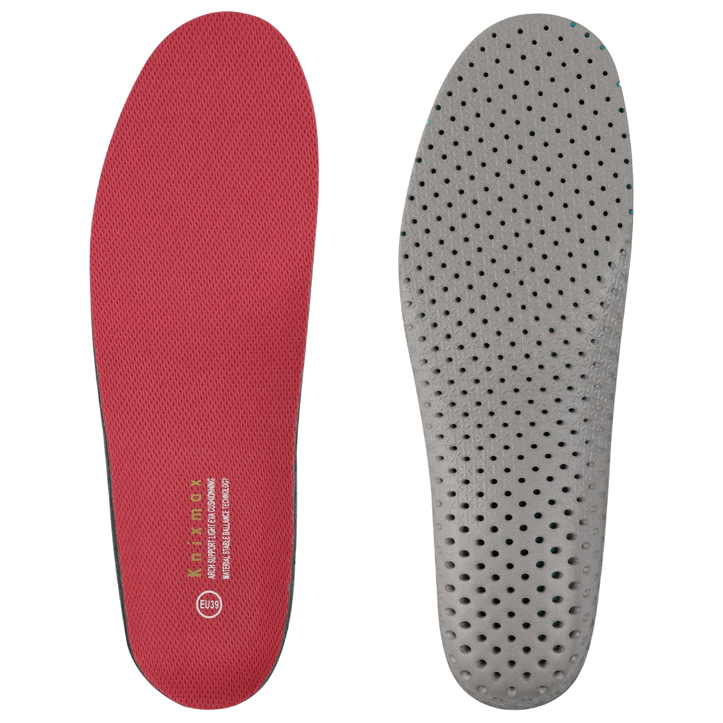 Knixmax Sports Insoles Rose Arch Support Full Length Orthotic Inserts for Women
