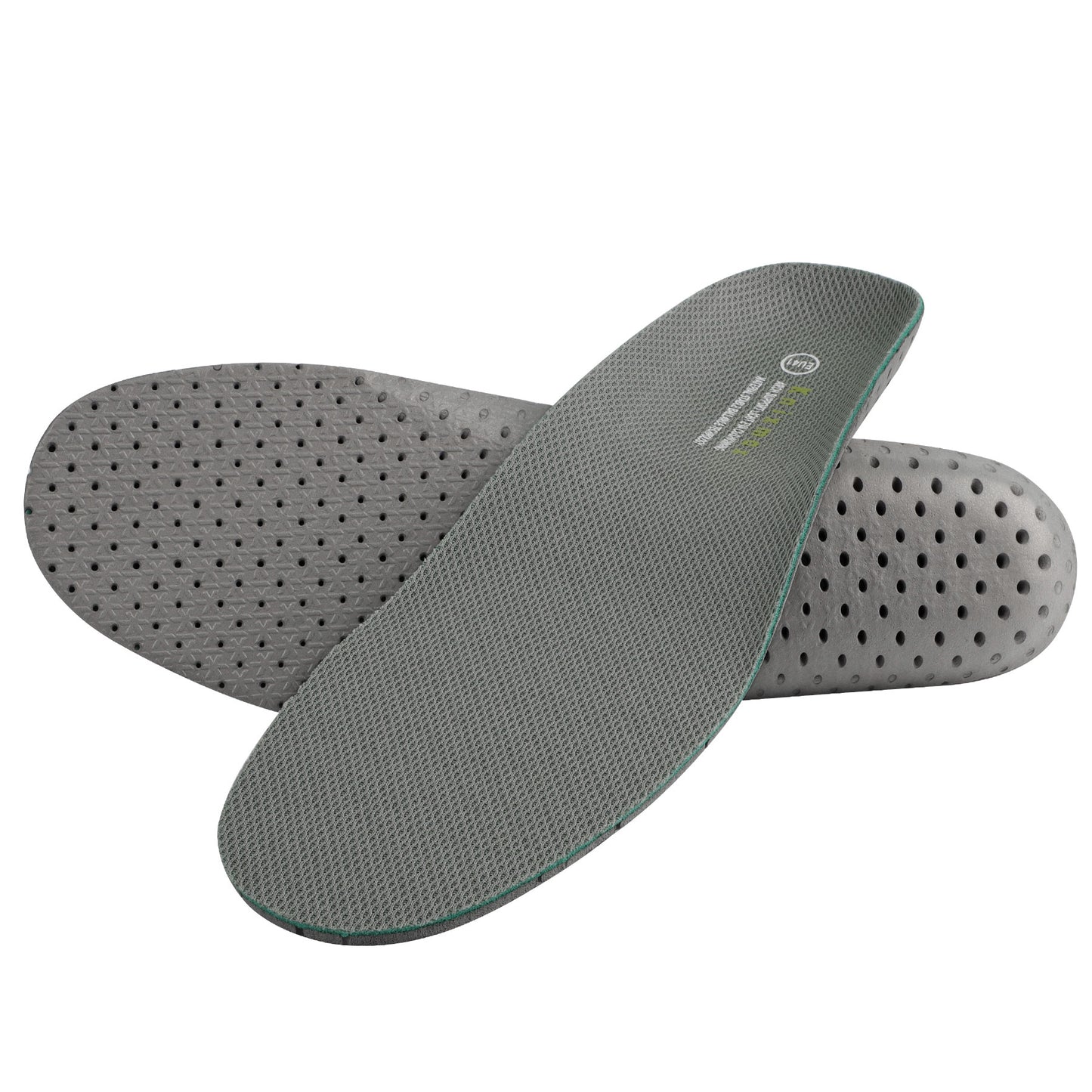 Knixmax Sports Insoles Grey Arch Support Full Length Orthotic Inserts for Men Women