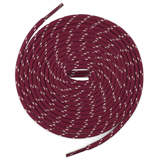 Knixmax Strong Round Shoe Laces Wine beige for Walking Boots Hiking Shoes Trainers Sneakers