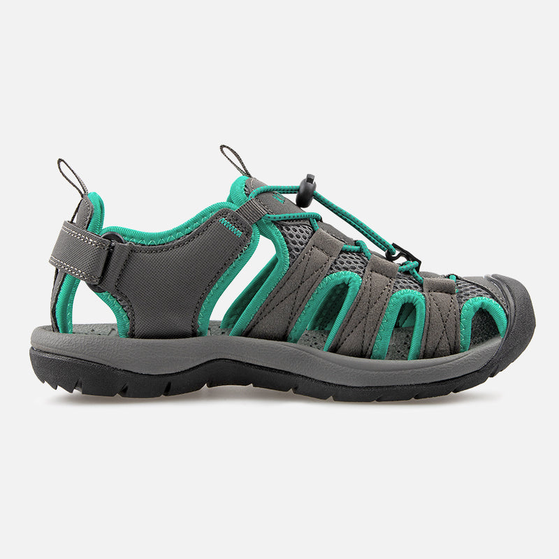 Knixmax Women's Closed Toe Sandals Green Wide Fit Sports Summer Shoes(Upgraded Version)