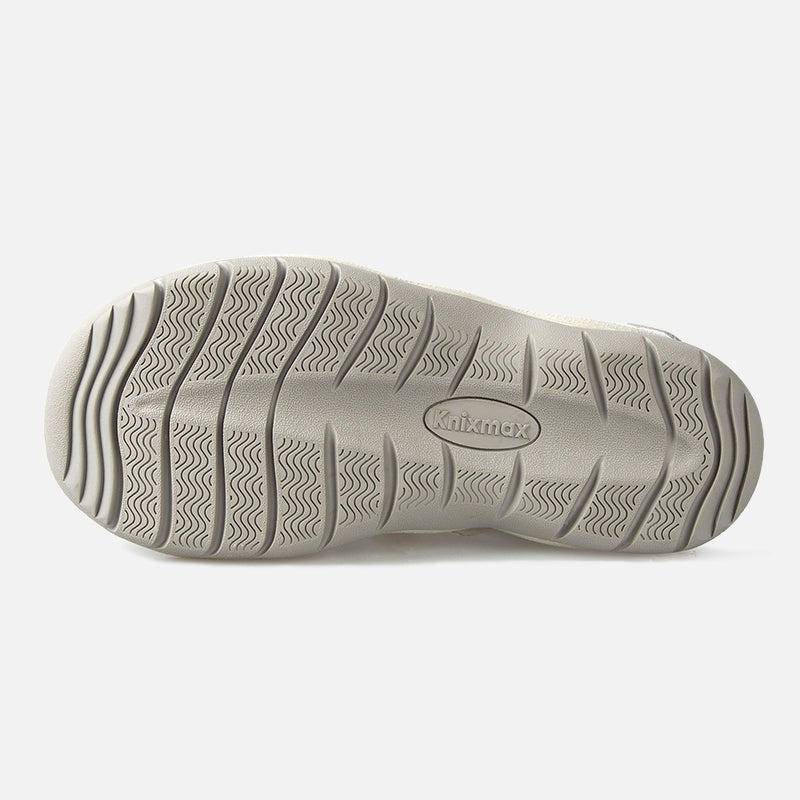 Knixmax Women's Closed Toe Sandals Grey Wide Fit Sports Summer Shoes(Upgraded Version)