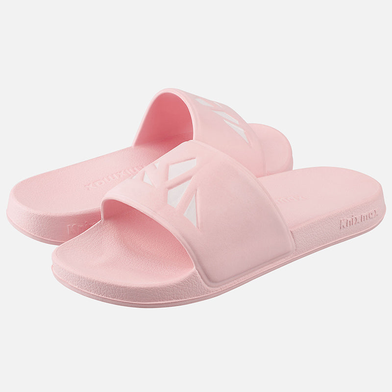 Knixmax Women's Slide Open Toe Sandals Pink Bath Shower Slippers