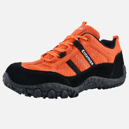 Knixmax Women's Hiking Trainers, Orange, Lightweight Approach Shoes, Sports Trainers - Knixmax