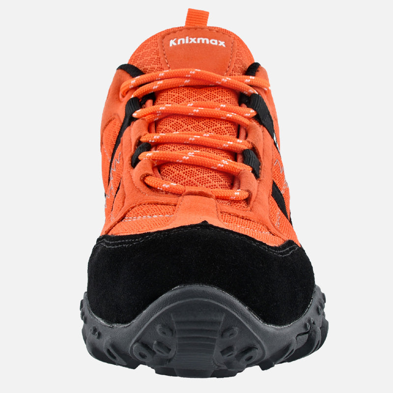 Knixmax Women's Hiking Trainers, Orange, Lightweight Approach Shoes, Sports Trainers - Knixmax