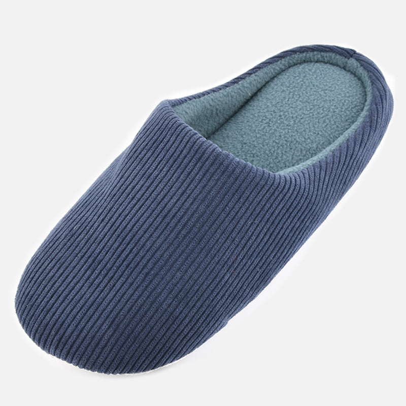 Knixmax Men's Slippers Memory Foam Navy Winter Slippers for Indoor Travel Hotel - Knixmax
