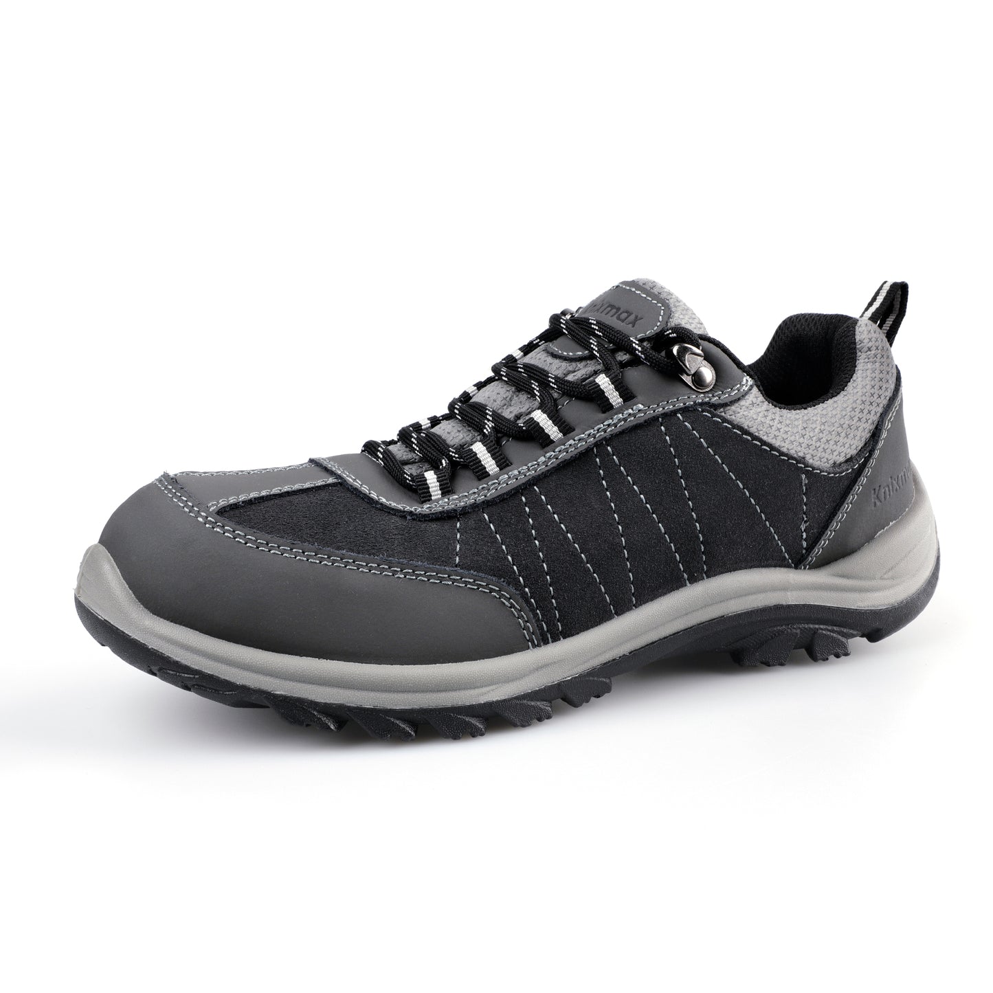 Knixmax Women's Waterproof Hiking Shoes Non-Slip Grey Outdoor Trainers for Trekking