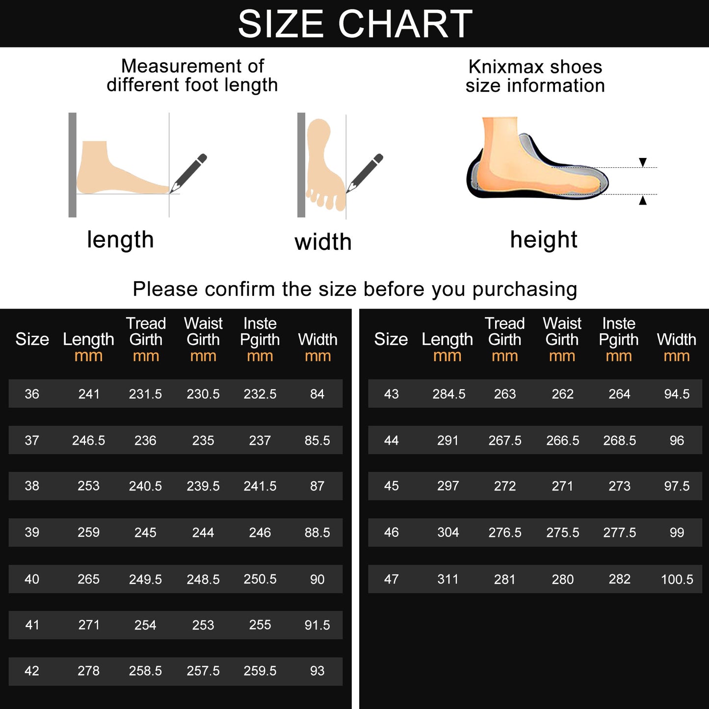 Knixmax Women's Waterproof Hiking Shoes Non-Slip Grey Outdoor Trainers for Trekking
