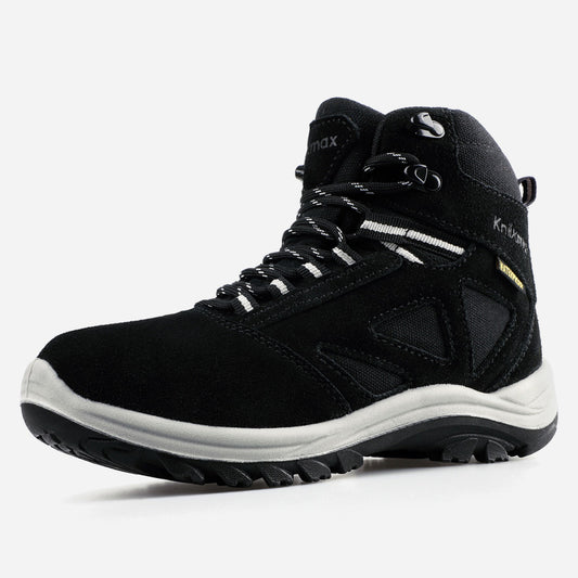 Knixmax Women's Hiking Boots Lightweight Non-Slip Black Climbing Trekking Shoes for Camping