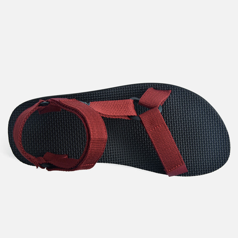 riemot Walking Sandals for Women Red Ladies Casual Summer Shoes - Knixmax