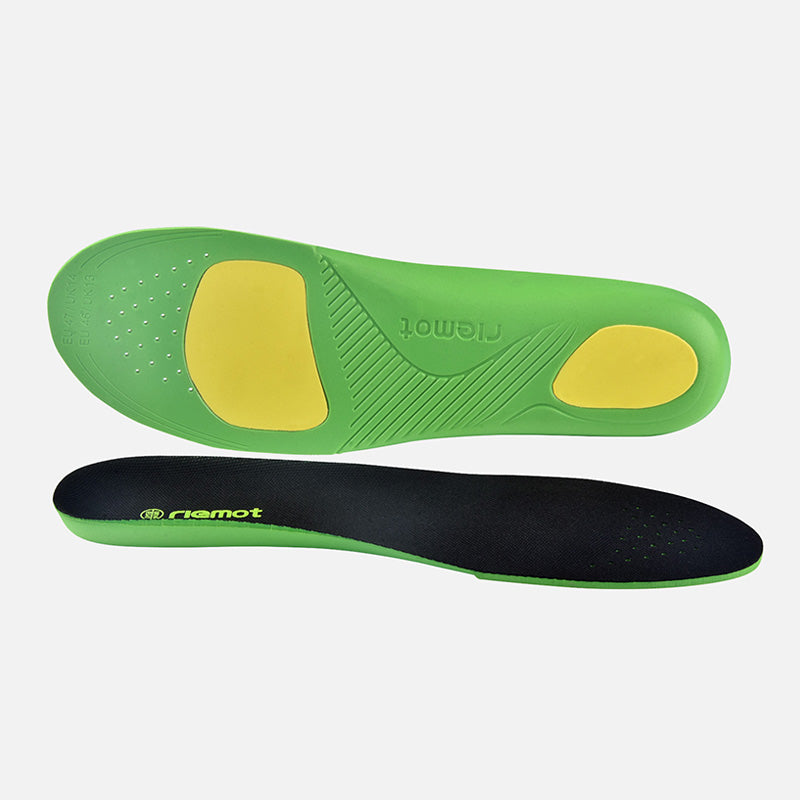 riemot Men's Orthotic Sport Insoles Black Full Length Inner Soles with Arch Support - Knixmax