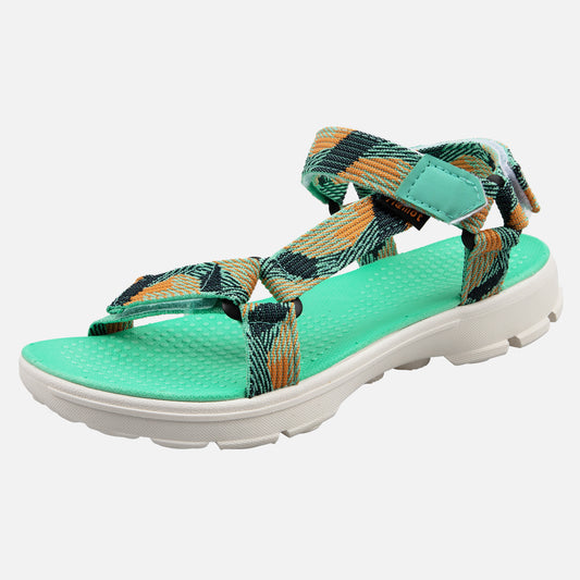 riemot Women's Open Toe Sport Sandals Adjustable Non-slip Arch Support Green Shoes