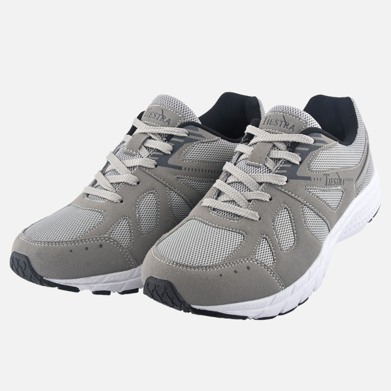 TIESTRA Walking Shoes for Men Running Shoes Grey Outdoor Gym Fitness Trainer - Knixmax