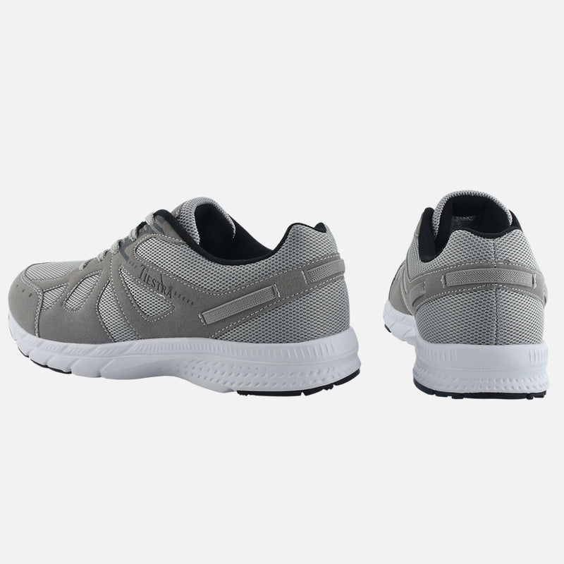 TIESTRA Walking Shoes for Men Running Shoes Grey Outdoor Gym Fitness Trainer - Knixmax