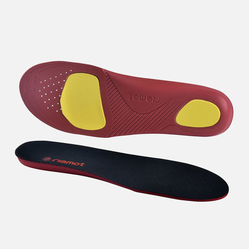 riemot Women's Orthotic Sport Insoles Black Full Length Inner Soles with Arch Support - Knixmax