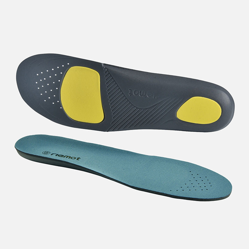 riemot Men's Orthotic Sport Insoles Blue Mist Full Length Inner Soles with Arch Support - Knixmax