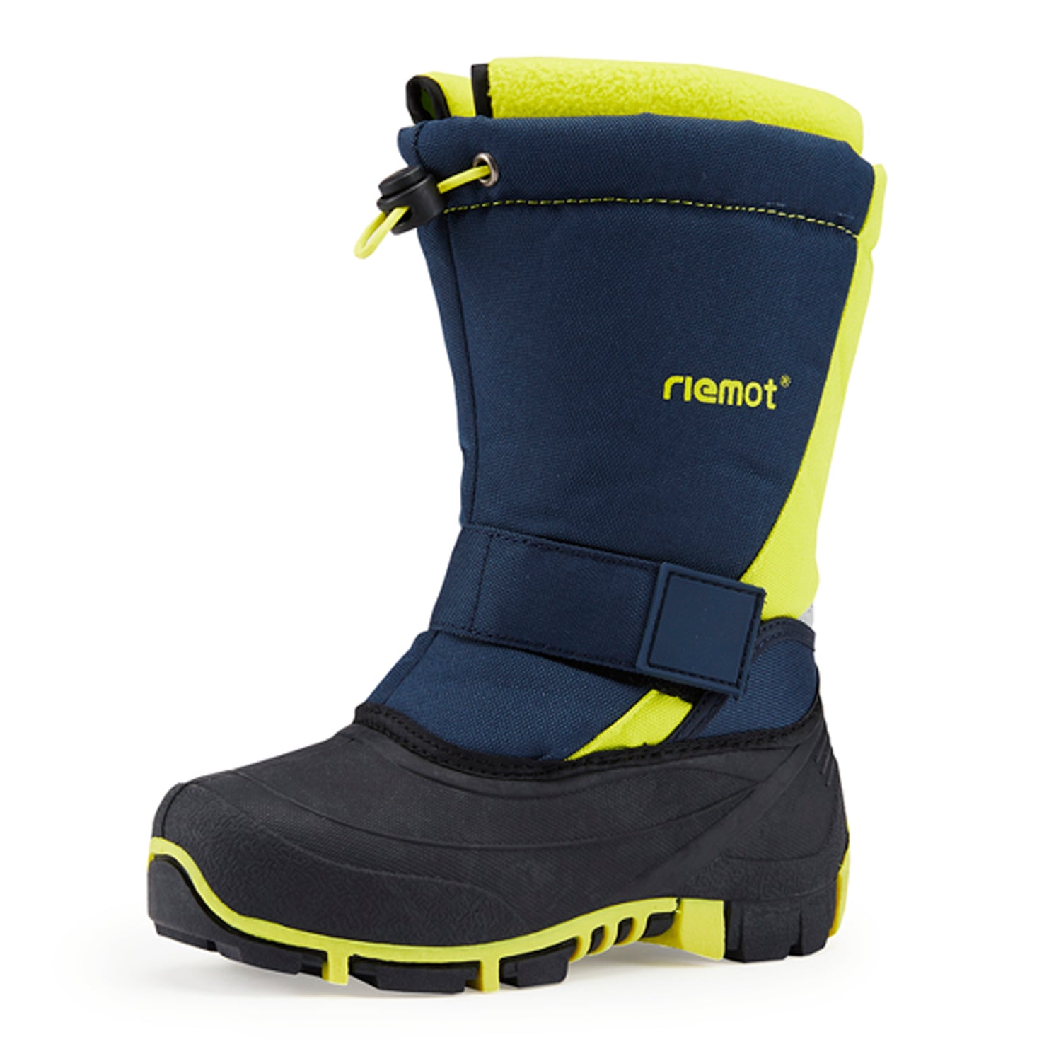 riemot Kids Snow Boots, Black Green, Waterproof Warm Shoes - Knixmax