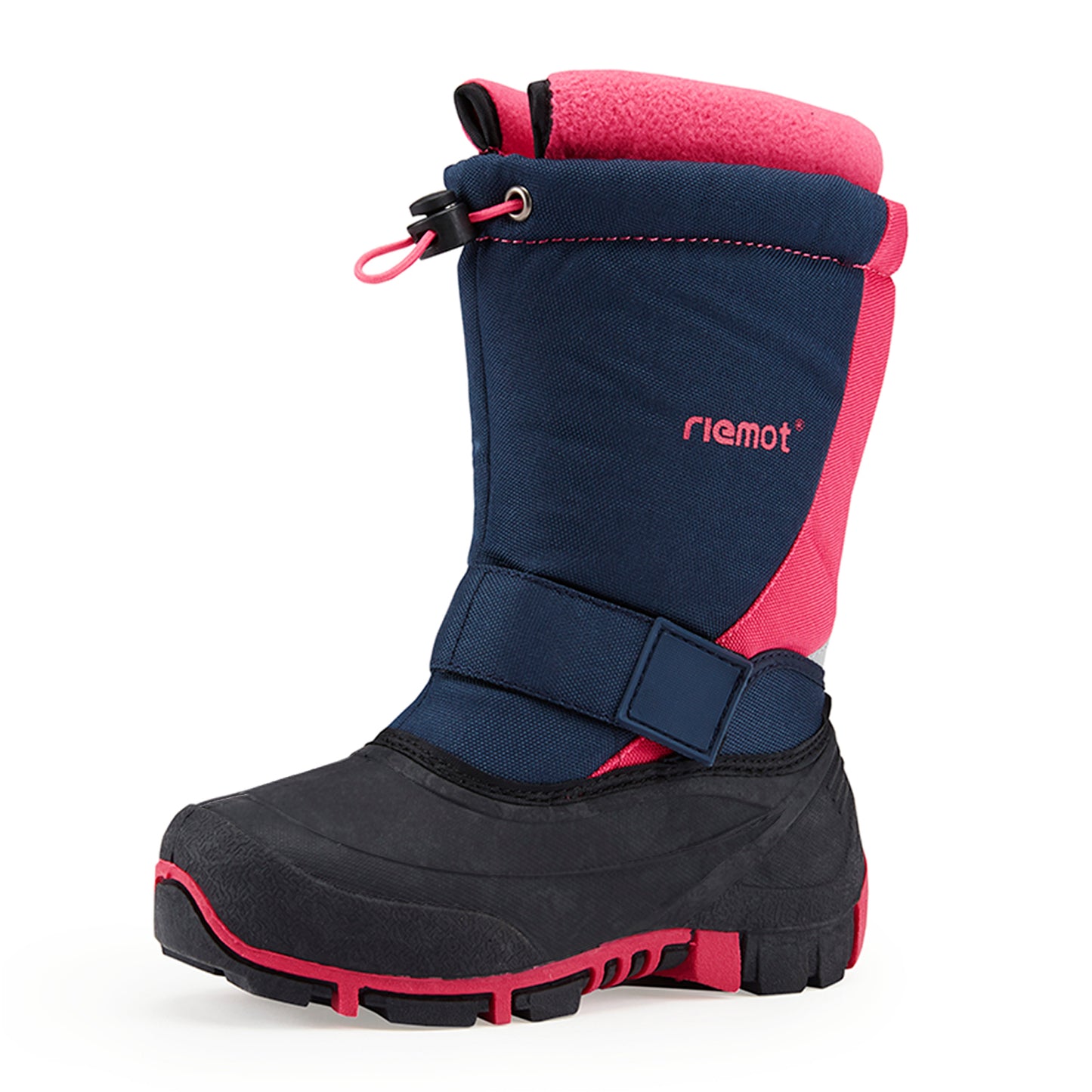 riemot Kids Snow Boots, Black Rose, Waterproof Warm Shoes - Knixmax