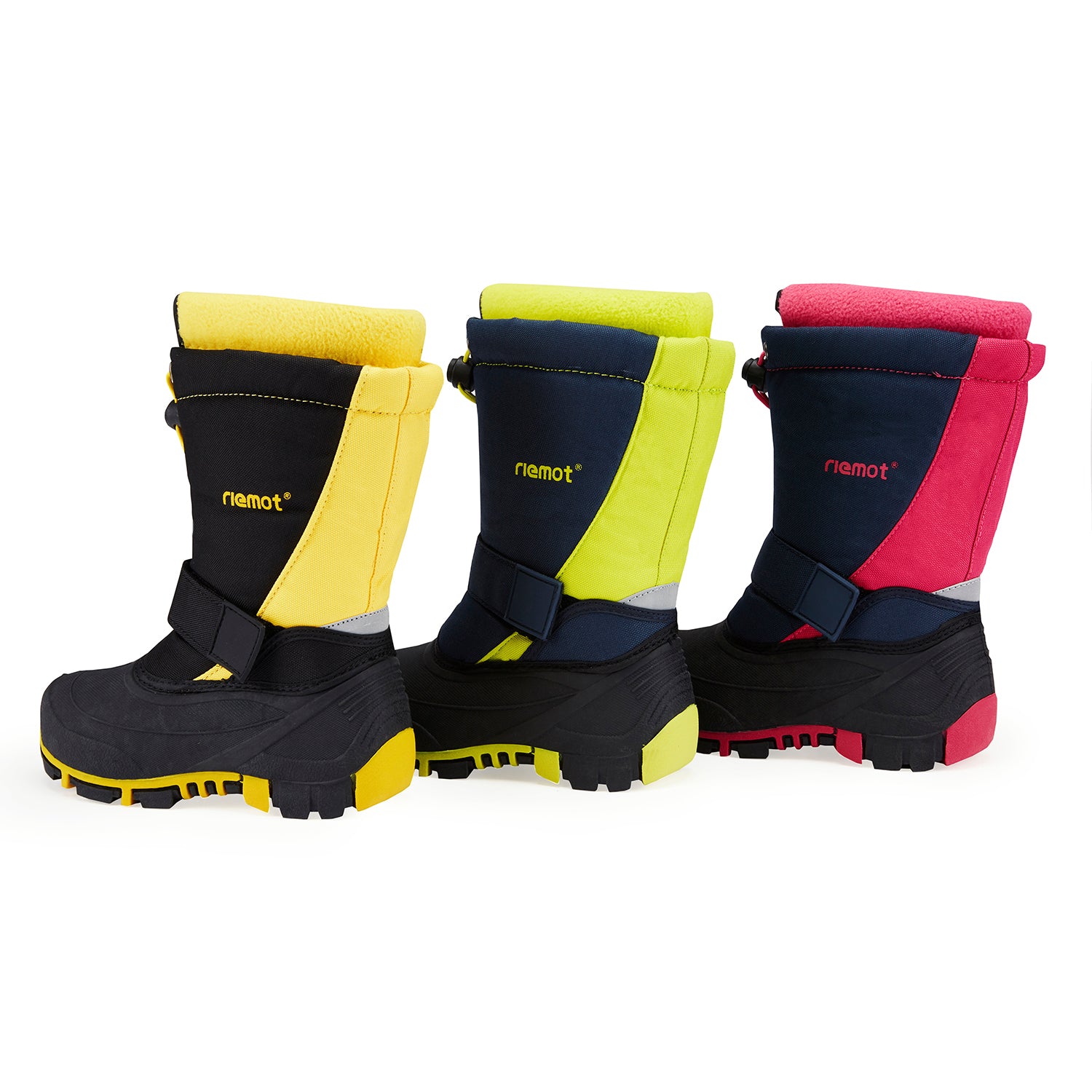 riemot Kids Snow Boots, Black Rose, Waterproof Warm Shoes - Knixmax