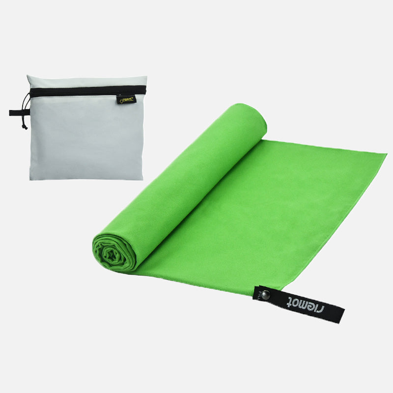 riemot Microfibre Green Towel Lightweight Quick Drying Absorbent For Travel Camping Backpacking Sports Fitness - Knixmax