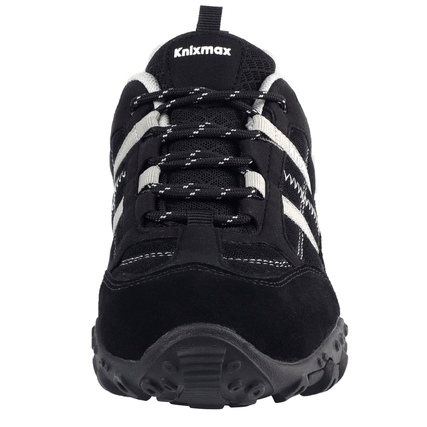 Knixmax Men's Hiking Trainers, Black, Lightweight Approach Shoes, Sports Trainers