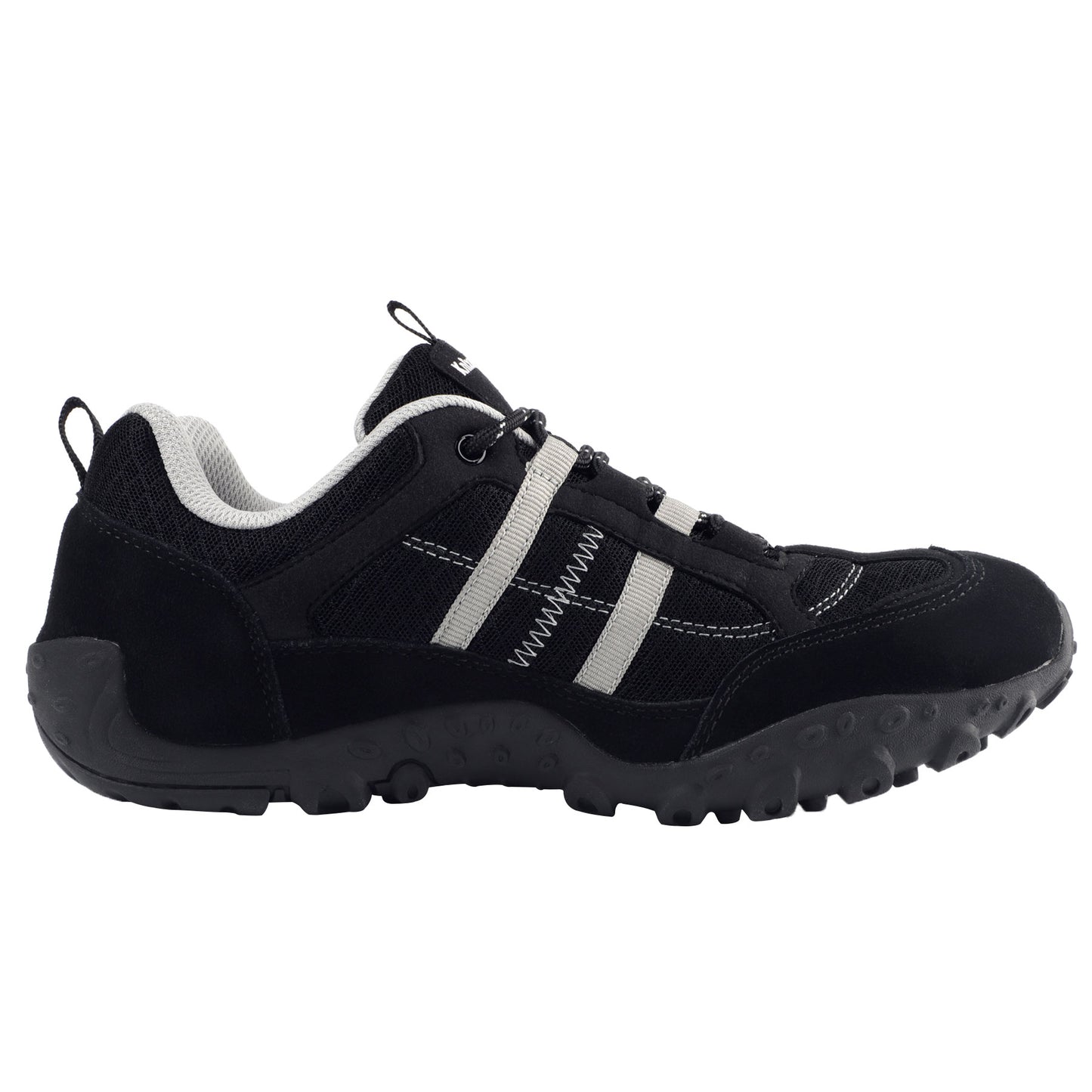 Knixmax Men's Hiking Trainers, Black, Lightweight Approach Shoes, Sports Trainers
