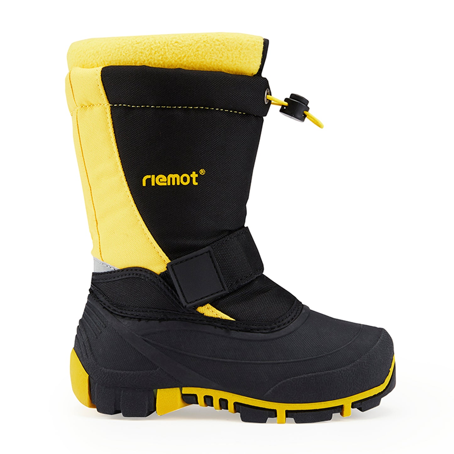 riemot Kids Snow Boots, Black Yellow, Waterproof Warm Shoes - Knixmax